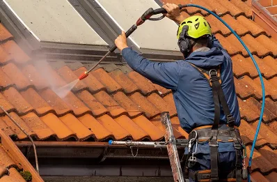 Démoussage et hydrofuge de toiture à Surin
